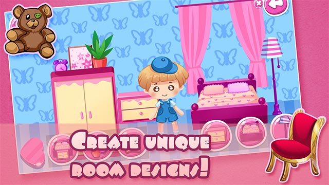 Doll House Makeover Game B Thi T K Trang Tr Ng I Nh B P B M U H Ng