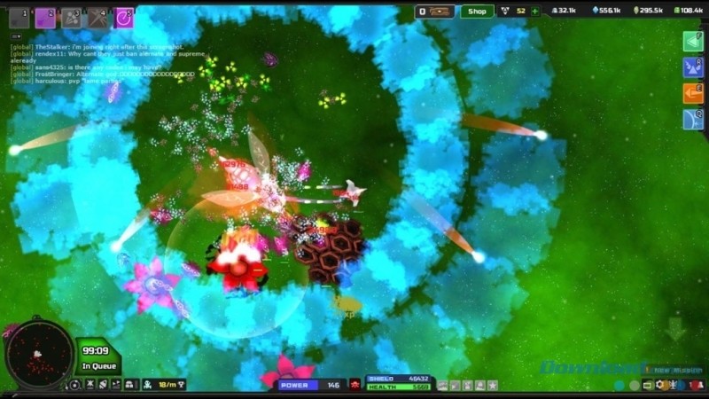 Tham gia vào các trận chiến quyết liệt trong game bắn súng không gian miễn phí Astroflux