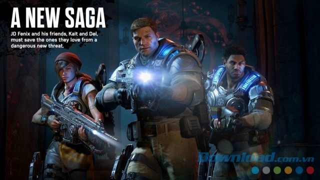 Đồng hành cùng các nhân vật để khám phá cốt truyện mới trong game bắn súng góc nhìn thứ ba cho PC Gears of War 4