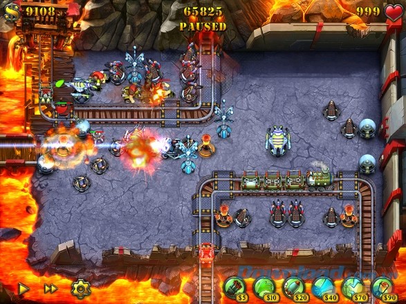 Enjoy the improved Retina graphics in Fieldrunners 