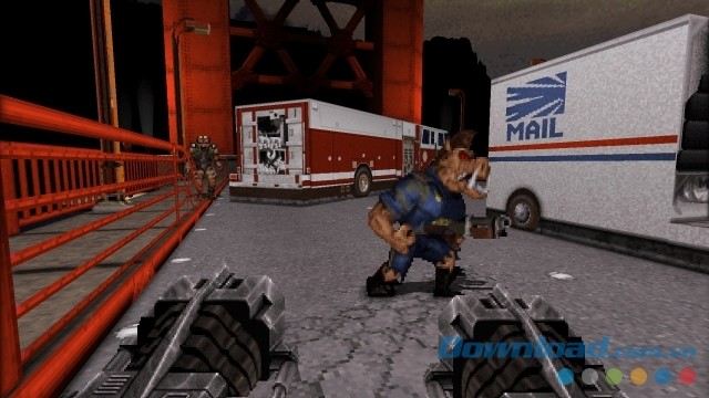 Bắn hạ lũ quái vật gớm ghiếc trong game bắn súng góc nhìn thứ nhất Duke Nukem 3D 20th Anniversary World Tour