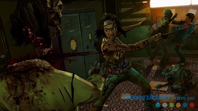 Cắt đầu lũ zombie ghê tởm trong game kinh dị The Walking Dead: Michonne - A Telltale Miniseries