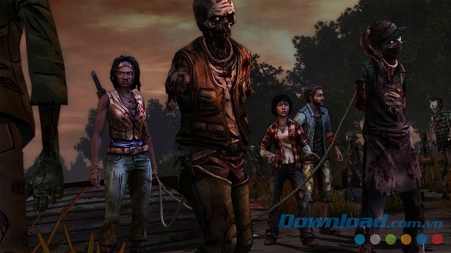 Cố gắng thoát khỏi các tình huống khó khăn trong game kinh dị The Walking Dead: Michonne - A Telltale Miniseries 