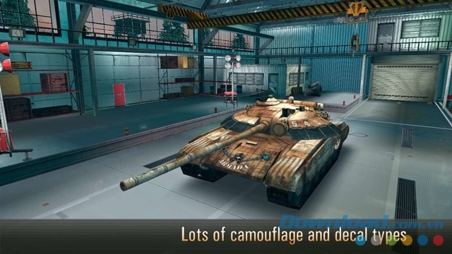 Tùy chỉnh xe tăng để dễ dàng ngụy trang trong game miễn phí Armada: Modern Tanks