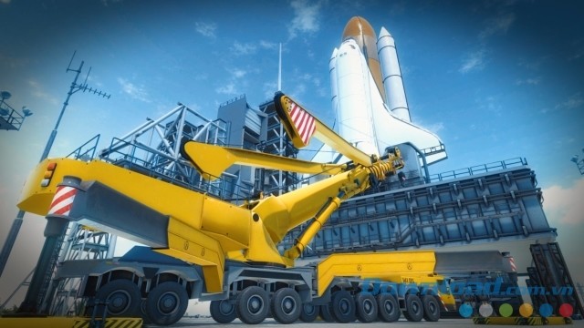 Thực hiện nhiệm vụ cuối cùng là phóng phi thuyền không gian lên vũ trụ trong game mô phỏng Giant Machines 2017