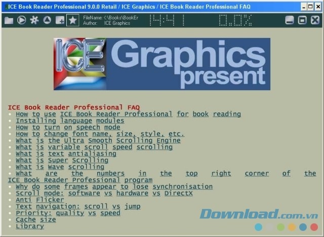 ICE Book Reader Professional - phần mềm đọc sách điện tử thú vị