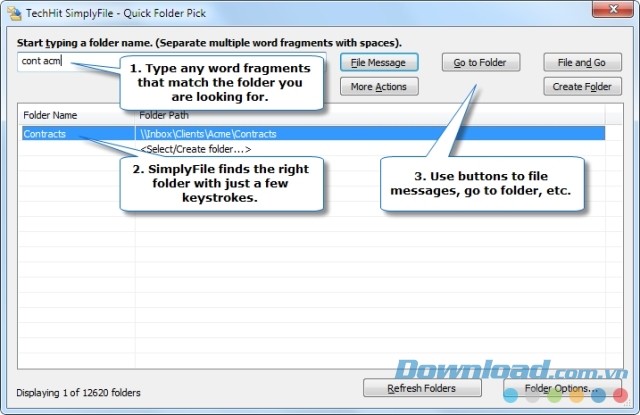 SimplyFile - Công cụ tiện ích tổ chức công việc trên Outlook
