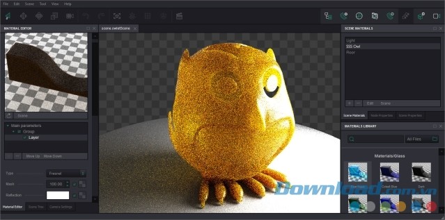 Tạo hình 3 chiều bằng ứng dụng thiết kế đồ họa Owlet cho máy tính
