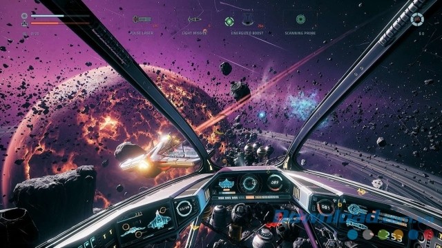 Điều khiển phi thuyền vũ trụ trong game bắn súng không gian Everspace cho máy tính