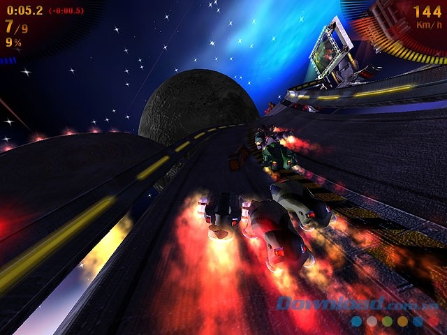 Khám phá môi trường chơi game tuyệt đẹp trong Space Extreme Racers