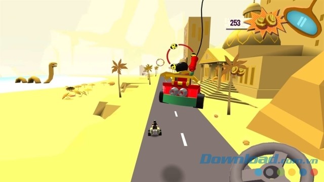 Lái xe trong các đường đua ngộ nghĩnh của game đua xe miễn phí LEGO DC Super Heroes Mighty Micros