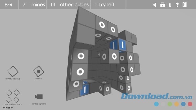 Tìm cách dò mìn an toàn trong game vui cho máy tính và Linux Asteroids Minesweeper