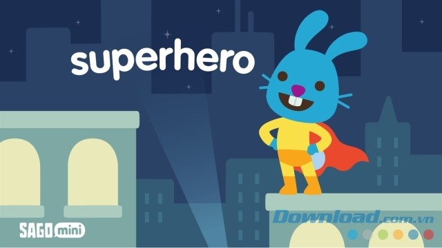 Sago Mini Superhero - game phiêu lưu cùng thỏ Jack tinh nghịch