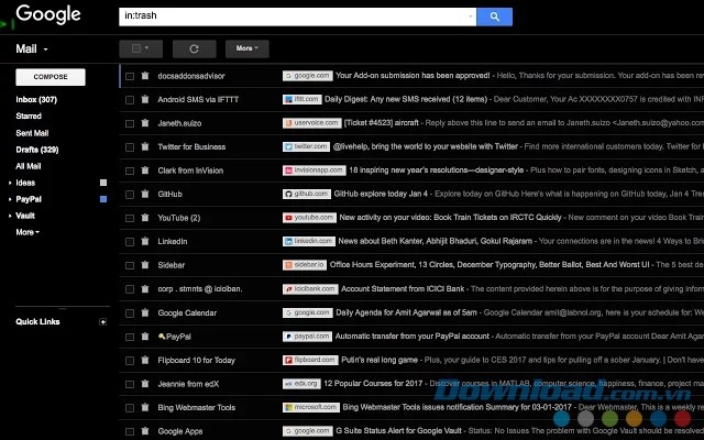 Dễ dàng kiểm soát thư bằng tiện ích mở rộng miễn phí Gmail Sender Icons cho Google Chrome