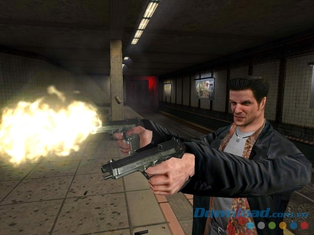 Sử dụng nhiều vũ khí trong game hành động Max Payne cho máy tính