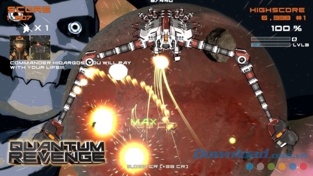 Chiến đấu quyết liệt trong game bắn súng không gian Quantum Revenge cho máy tính