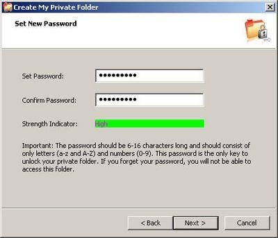 Microsoft Private Folder