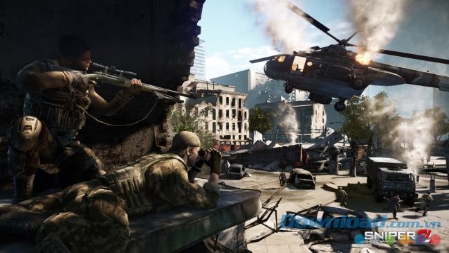 Một cảnh bắn máy bay chân thực trong Sniper: Ghost Warrior 2