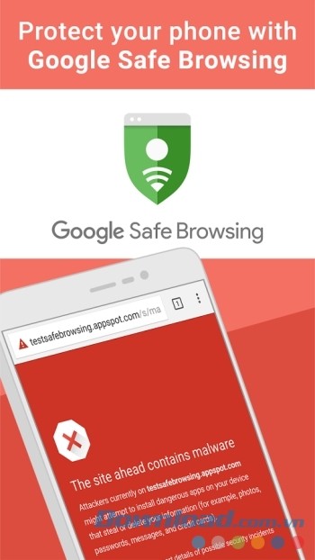 Google Chrome for Android will notify security when entering unsafe website