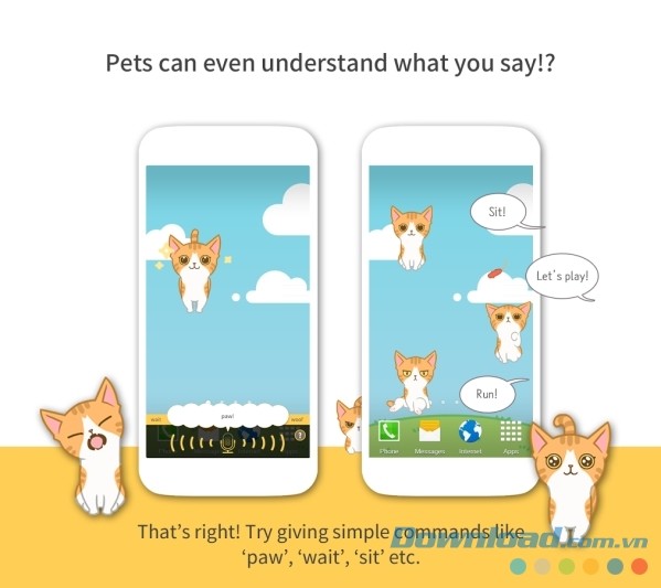 Hellopet cho Android cung cấp những vật nuôi siêu thông minh