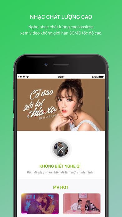 Listen to high quality music on Keeng for iOS