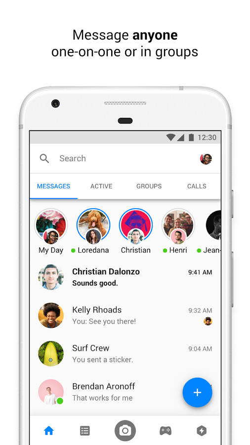 Nhắn tin thỏa thích với bạn bè Facebook trên Messenger cho Android