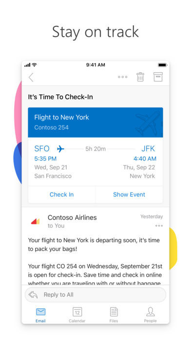 Stay on top of all your schedules with Microsoft Outlook for iOS