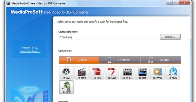  MediaProSoft Free Video to 3GP Converter Chuyển đổi video sang 3GP miễn phí