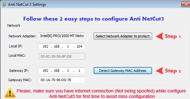 Download Anti NetCut 3.0 Chống cắt mạng bằng NetCut