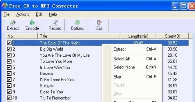 Free CD to MP3 Converter 5.0 - Rip CD và chuyển đổi sang ...