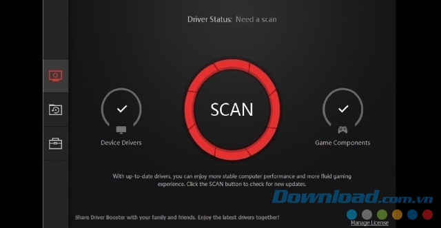 Giao diện của IObit Driver Booster 5 Free