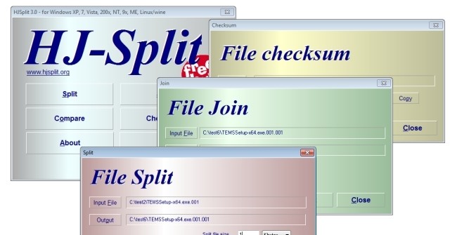 HJ-Split 3.0 - Phần mềm chia nhỏ file - Download.com.vn
