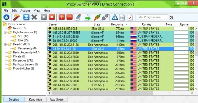  Proxy Switcher Standard  6.2.0 Thay đổi thiết lập proxy và duyệt web ẩn danh