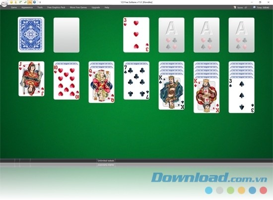 Màn hình thực tế của 123 Free Solitaire 11.0