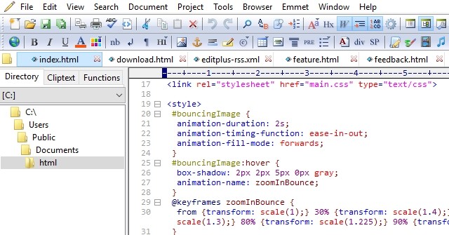 EditPlus  5.3 Công cụ hỗ trợ edit code mạnh mẽ