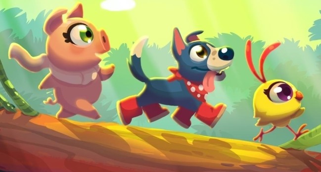 Giao diện chơi game Farm Heroes Saga trên Android