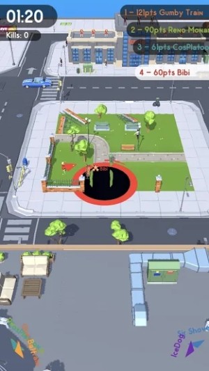 Hole.io cho Android Game hố đen tử thần nuốt chửng cả thành phố
