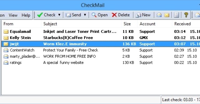  CheckMail 5.18.1 Phần mềm hỗ trợ kiểm tra email nhanh