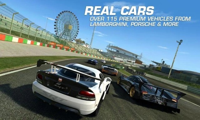 Real Racing 3 for Android has over 100 real racing cars