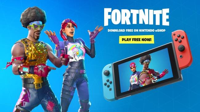 Nâng cấp Fortnite trên nintendo switch