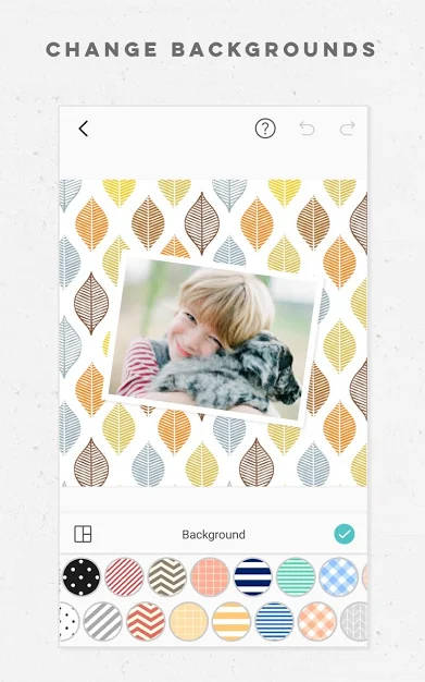 Change photo background with Pic Collage for Android
