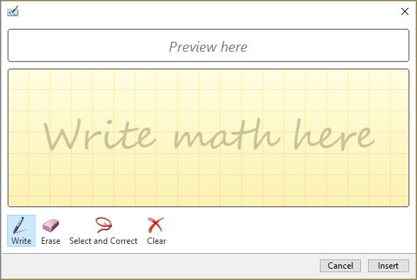 Writing mathematical equations in Microsoft Excel