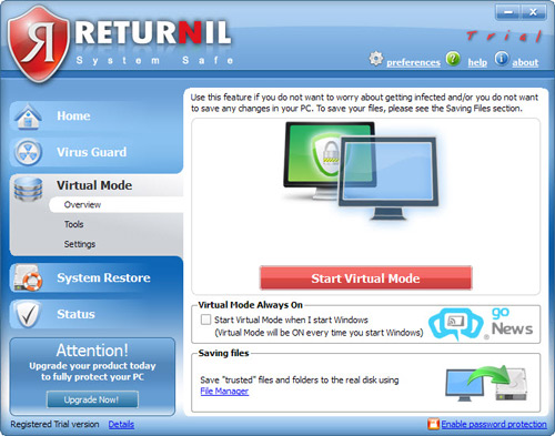 Tải Returnil System Safe 2011 Bảo vệ hệ thống khỏi malware 7