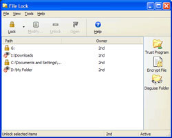 Tải File Lock 7.0.1 Tiện ích khóa tập tin nhanh chóng 1