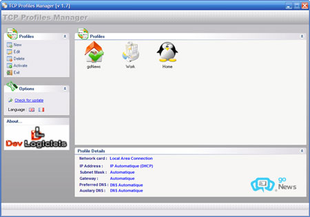Tải TCP Profiles Manager 104
