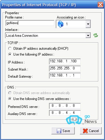 Tải TCP Profiles Manager 105
