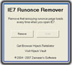 IE7 Runonce Remover