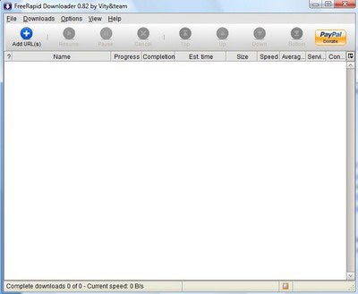 Tải FreeRapid Downloader 1.0 Tự động download trực tuyến 70