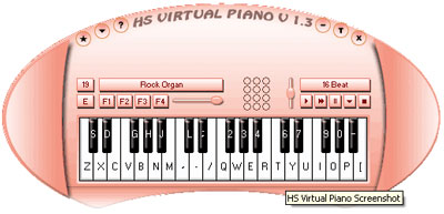 Giao diện HS Virtual Piano