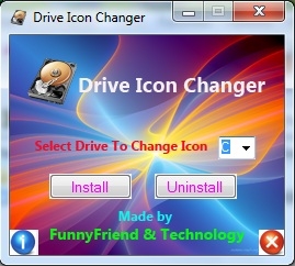 Giao diện Windows 7 Drive Icon Changer